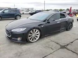 Salvage cars for sale at Grand Prairie, TX auction: 2013 Tesla Model S