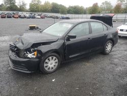 Salvage cars for sale at Grantville, PA auction: 2015 Volkswagen Jetta Base