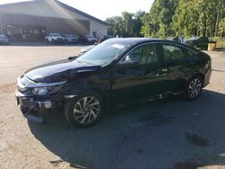 Salvage cars for sale at East Granby, CT auction: 2018 Honda Civic EX