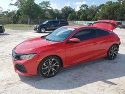 Salvage cars for sale at Fort Pierce, FL auction: 2018 Honda Civic SI