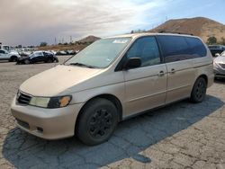 Honda Odyssey EX salvage cars for sale: 2002 Honda Odyssey EX