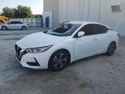 Nissan salvage cars for sale: 2021 Nissan Sentra SV