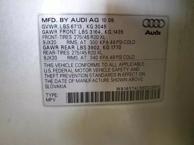 2009 Audi Q7 3.6 Quattro