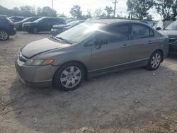 Honda salvage cars for sale: 2008 Honda Civic LX