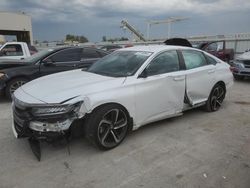 Salvage cars for sale at Kansas City, KS auction: 2022 Honda Accord Sport