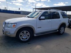 Salvage cars for sale at Anthony, TX auction: 2007 Ford Explorer Eddie Bauer