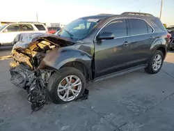 Salvage cars for sale at Grand Prairie, TX auction: 2017 Chevrolet Equinox LT