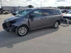 Salvage cars for sale at Orlando, FL auction: 2013 Toyota Sienna XLE