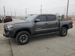 Salvage trucks for sale at Los Angeles, CA auction: 2016 Toyota Tacoma Double Cab