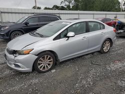 Salvage cars for sale from Copart Gastonia, NC: 2012 Honda Civic EX