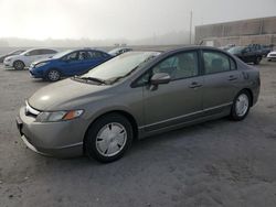 Salvage cars for sale at Fredericksburg, VA auction: 2006 Honda Civic Hybrid