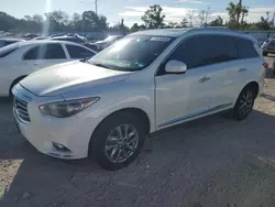 Salvage cars for sale at Riverview, FL auction: 2013 Infiniti JX35