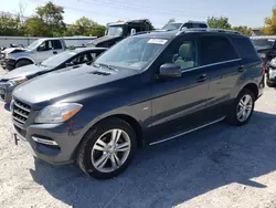 Mercedes-Benz m-Class salvage cars for sale: 2012 Mercedes-Benz ML 350 Bluetec