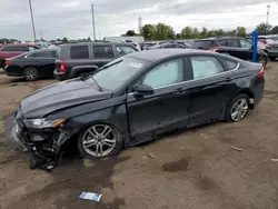 Salvage cars for sale at Woodhaven, MI auction: 2018 Ford Fusion SE