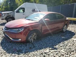 Salvage cars for sale at Waldorf, MD auction: 2015 Chrysler 200 Limited