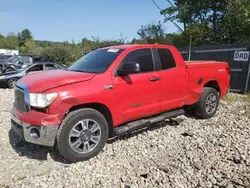 Salvage trucks for sale at Candia, NH auction: 2010 Toyota Tundra Double Cab SR5