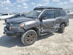 Salvage cars for sale at Houston, TX auction: 2021 Toyota Land Cruiser VX-R