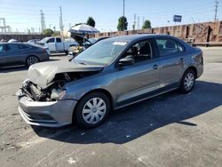 Salvage cars for sale at Wilmington, CA auction: 2015 Volkswagen Jetta Base