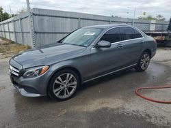 Buy Salvage Cars For Sale now at auction: 2017 Mercedes-Benz C 300 4matic