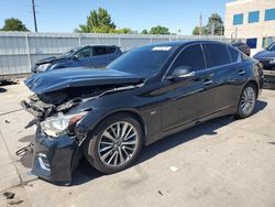 Salvage cars for sale at Littleton, CO auction: 2019 Infiniti Q50 Luxe