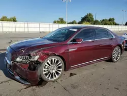 Salvage cars for sale at Littleton, CO auction: 2017 Lincoln Continental Reserve