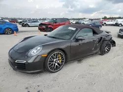 Salvage cars for sale at Houston, TX auction: 2015 Porsche 911 Turbo