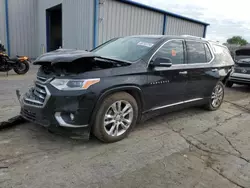 Salvage cars for sale at Tulsa, OK auction: 2018 Chevrolet Traverse High Country