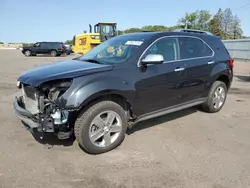 Salvage cars for sale at Ham Lake, MN auction: 2015 Chevrolet Equinox LTZ