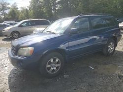 Salvage cars for sale at Waldorf, MD auction: 2004 Toyota Highlander