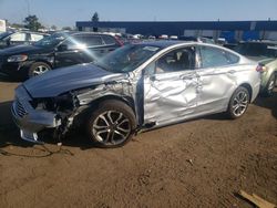 Salvage cars for sale at Woodhaven, MI auction: 2020 Ford Fusion SEL