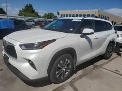 Toyota Highlander xle salvage cars for sale: 2021 Toyota Highlander XLE