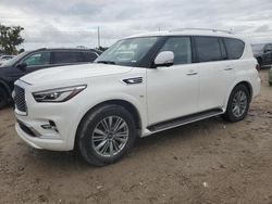 Salvage cars for sale at Riverview, FL auction: 2019 Infiniti QX80 Luxe