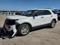 Salvage cars for sale at Grand Prairie, TX auction: 2017 Ford Explorer