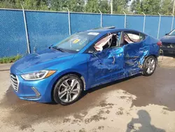 Salvage cars for sale at Moncton, NB auction: 2017 Hyundai Elantra SE