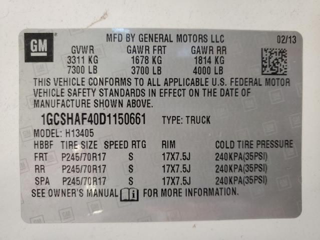 2013 Chevrolet Express G1500