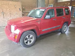 Jeep salvage cars for sale: 2008 Jeep Liberty Sport