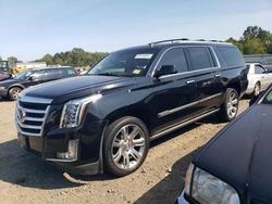 Salvage cars for sale at Hillsborough, NJ auction: 2015 Cadillac Escalade ESV Premium