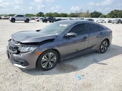 Salvage cars for sale at San Antonio, TX auction: 2018 Honda Civic EX