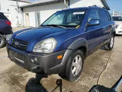 Salvage cars for sale from Copart Pekin, IL: 2005 Hyundai Tucson GLS