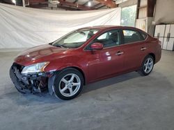 Salvage cars for sale at North Billerica, MA auction: 2015 Nissan Sentra S