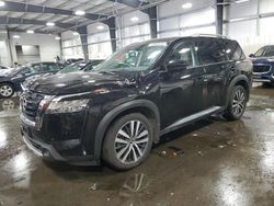 Salvage cars for sale at Ham Lake, MN auction: 2022 Nissan Pathfinder Platinum