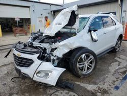 Chevrolet Equinox ltz salvage cars for sale: 2016 Chevrolet Equinox LTZ