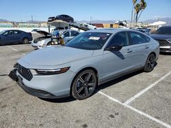 Salvage cars for sale at Van Nuys, CA auction: 2024 Honda Accord Hybrid Sport