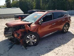 Salvage cars for sale at West Warren, MA auction: 2020 Nissan Murano SV