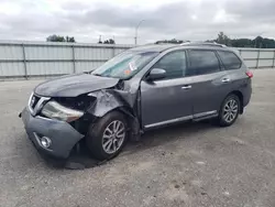 Salvage cars for sale at Dunn, NC auction: 2016 Nissan Pathfinder S