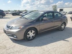 Salvage cars for sale from Copart Kansas City, KS: 2014 Honda Civic Hybrid