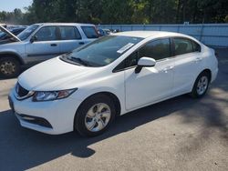 Salvage cars for sale at Glassboro, NJ auction: 2013 Honda Civic LX