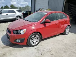 Salvage cars for sale at Columbia, MO auction: 2012 Chevrolet Sonic LT