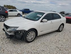 Salvage cars for sale at Taylor, TX auction: 2012 Ford Fusion Hybrid