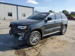 Salvage cars for sale at Tulsa, OK auction: 2017 Jeep Grand Cherokee Summit